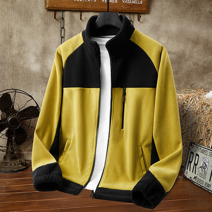 Fleece-lined Polar Fleece Casual Couple Loose All-matching Warm Trendy Tops