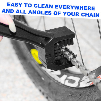 Kewucn 2 PCS Bike Motorcycle Chain Washer Gear Scrubber Durable ABS Black