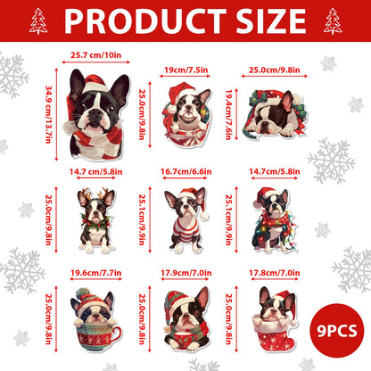 Ciazoxa Christmas Golden Doodle Tree Topper 9Pcs Ornament Xmas Decor