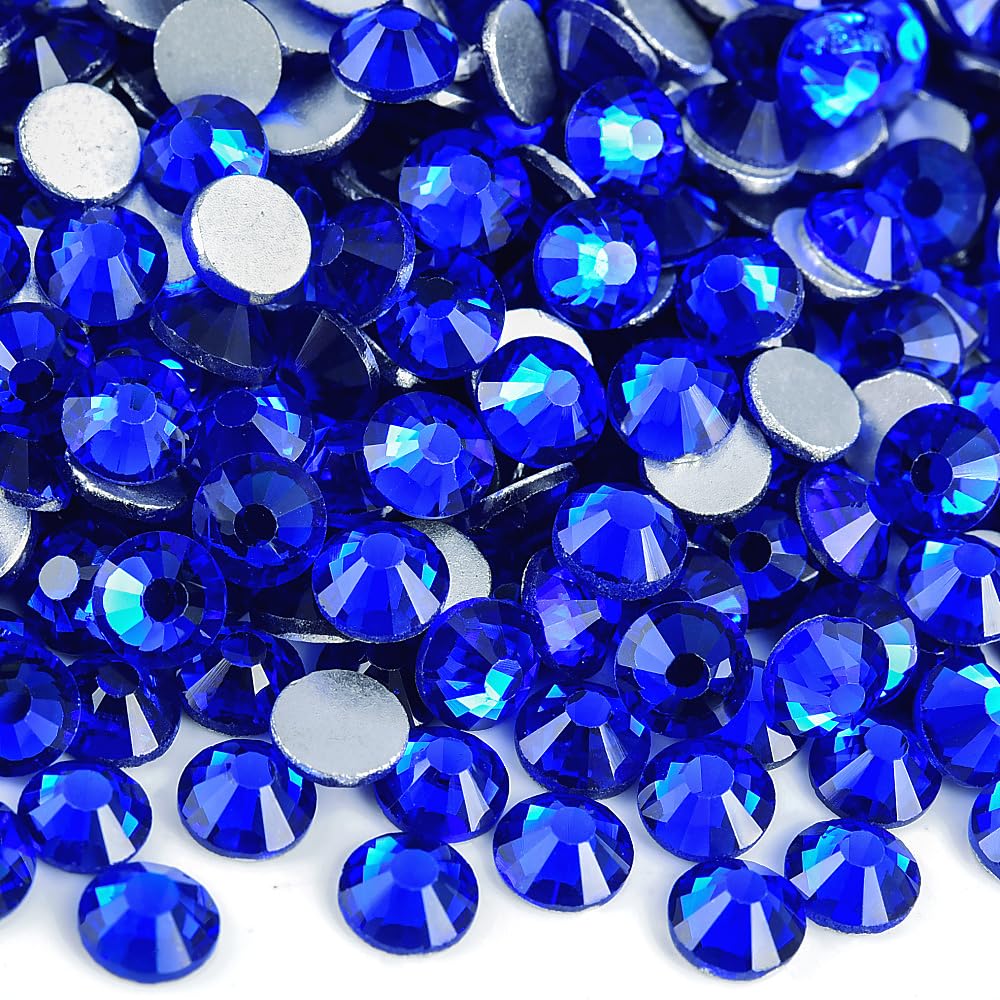 Blinginbox Glass Rhinestones SS30 6.4-6.6mm 288pcs Sapphire