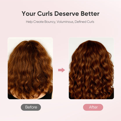 AM 8:00 Curly Hairbrush Curl Defining Voluming Styling Tool Pink