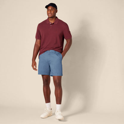 Amazon Essentials Men's Slim-Fit 7" Chino Shorts Deep Blue Size 30