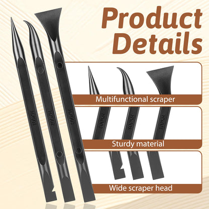 Prasacco 12 Pcs Plastic Scraper Tool Multi-Purpose Pen-Shaped Black