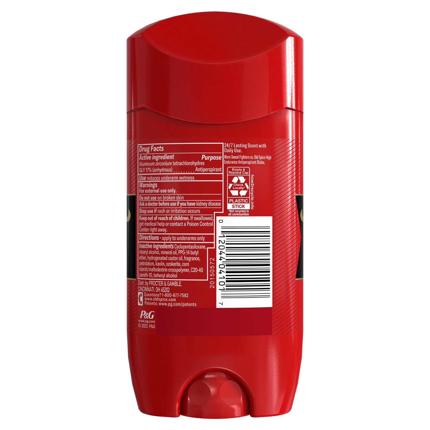 Old Spice Red Zone Men's Invisible Solid Anti-Perspirant Deodorant Swagger 3.4oz