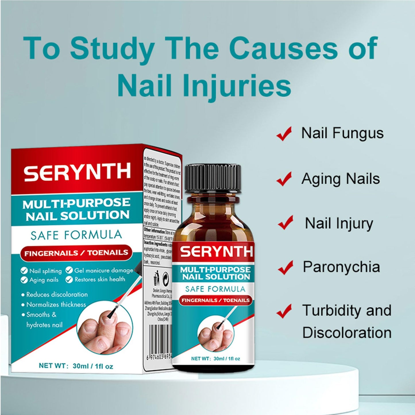 Gonnjunm Multi-Purpose Nail Solution Strengthener Growth Repair Care