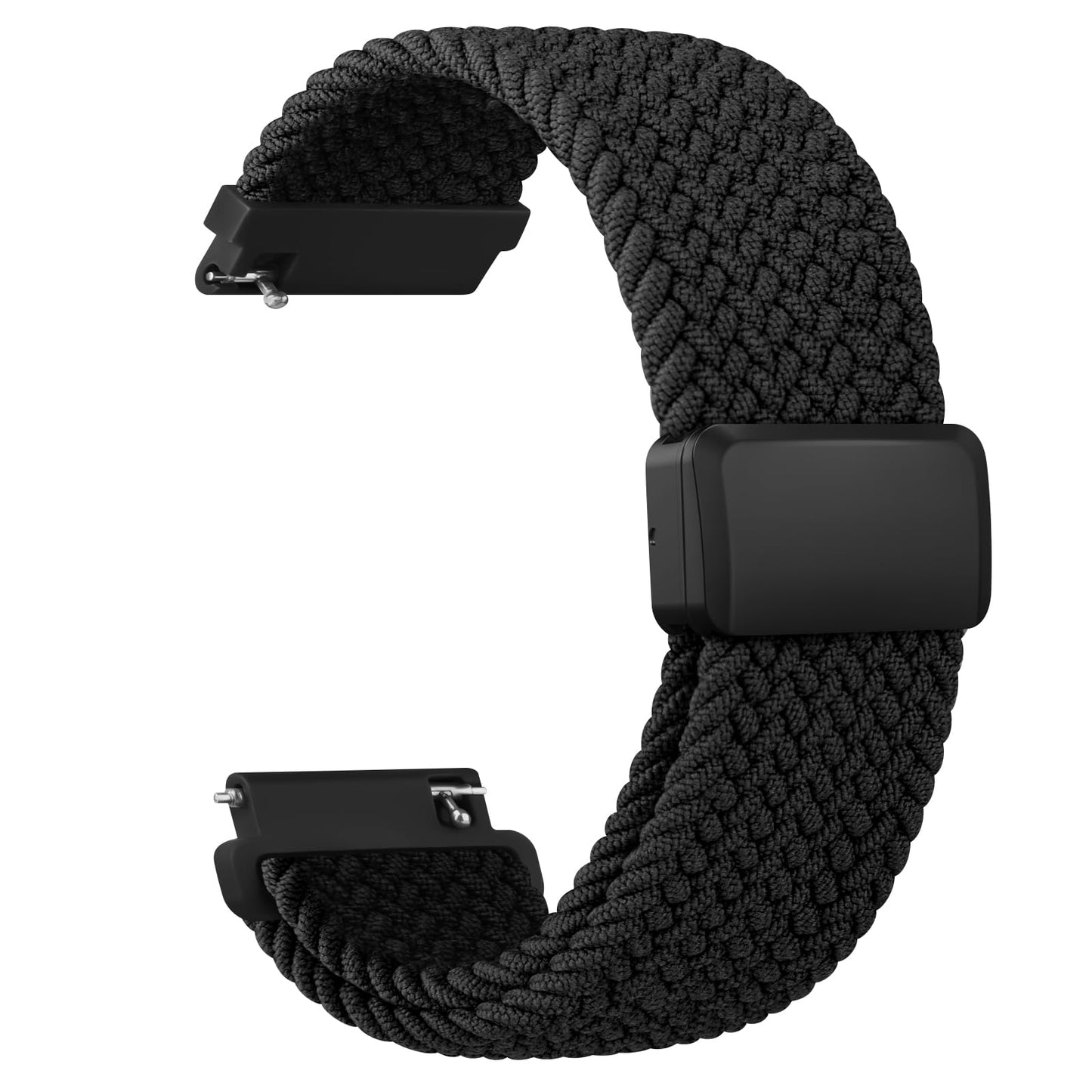 MVSSAT Braided Magnetic Buckle Watch Band 22mm Rainbow