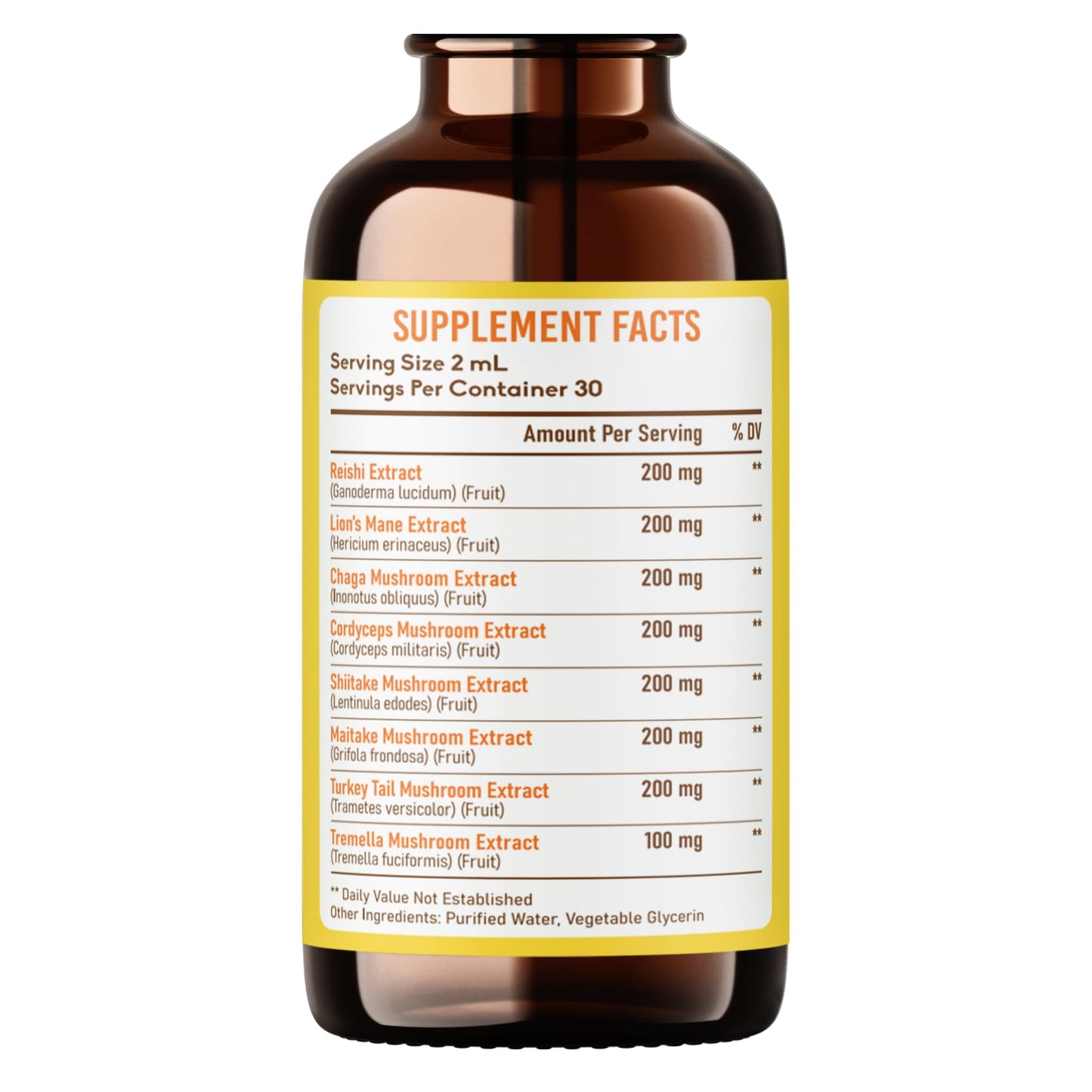 BestBy04/27 PureRootss Mushroom Complex Liquid Drop 1500MG 2 Fl Oz Pack 2