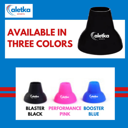 aletka 2-Pack Pickleball Ball Retriever Paddle Suction Cup Blue Pink