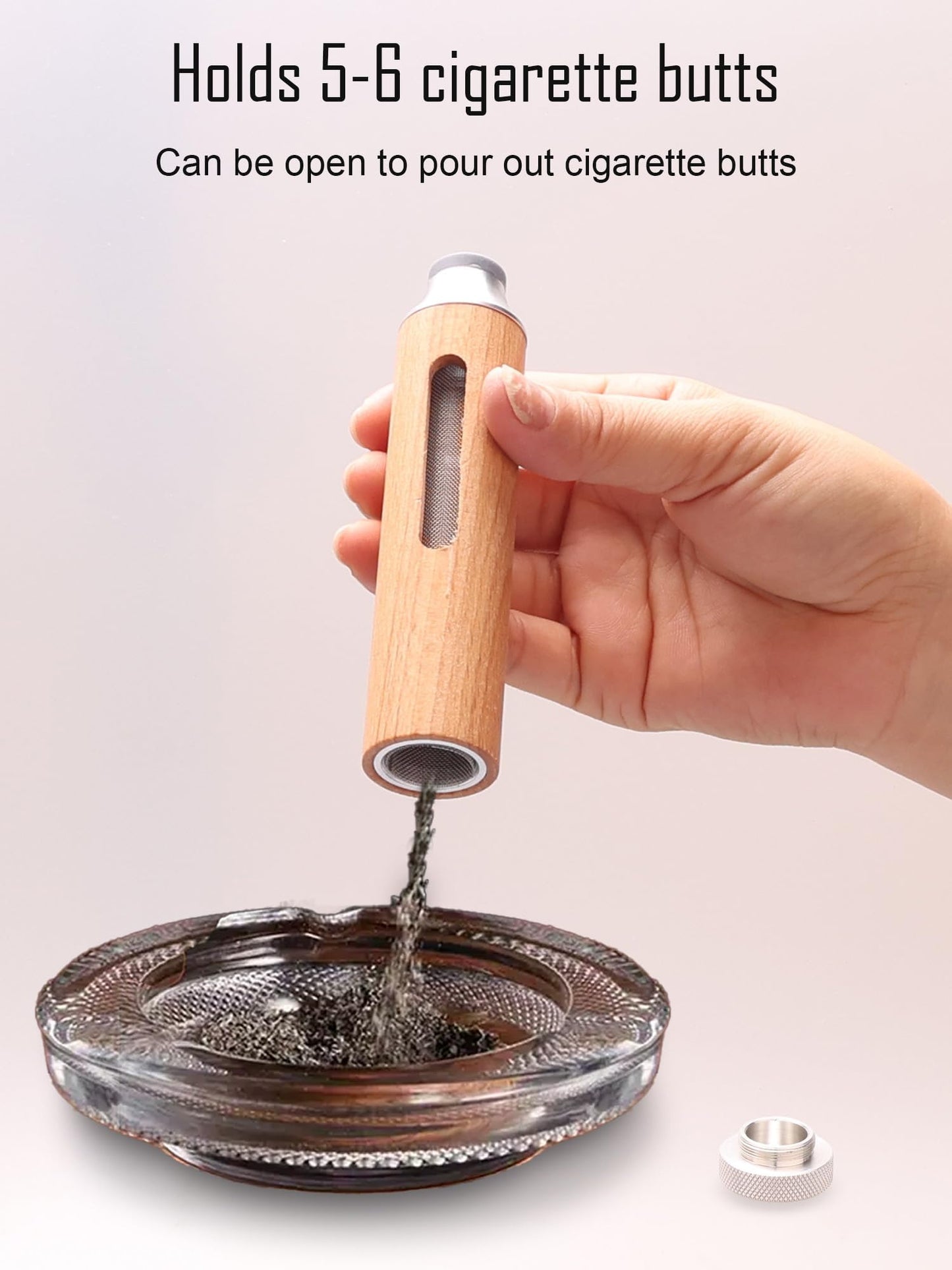 Portable Car Ashtray Handheld Smoker Mini Tool No Touch Travel