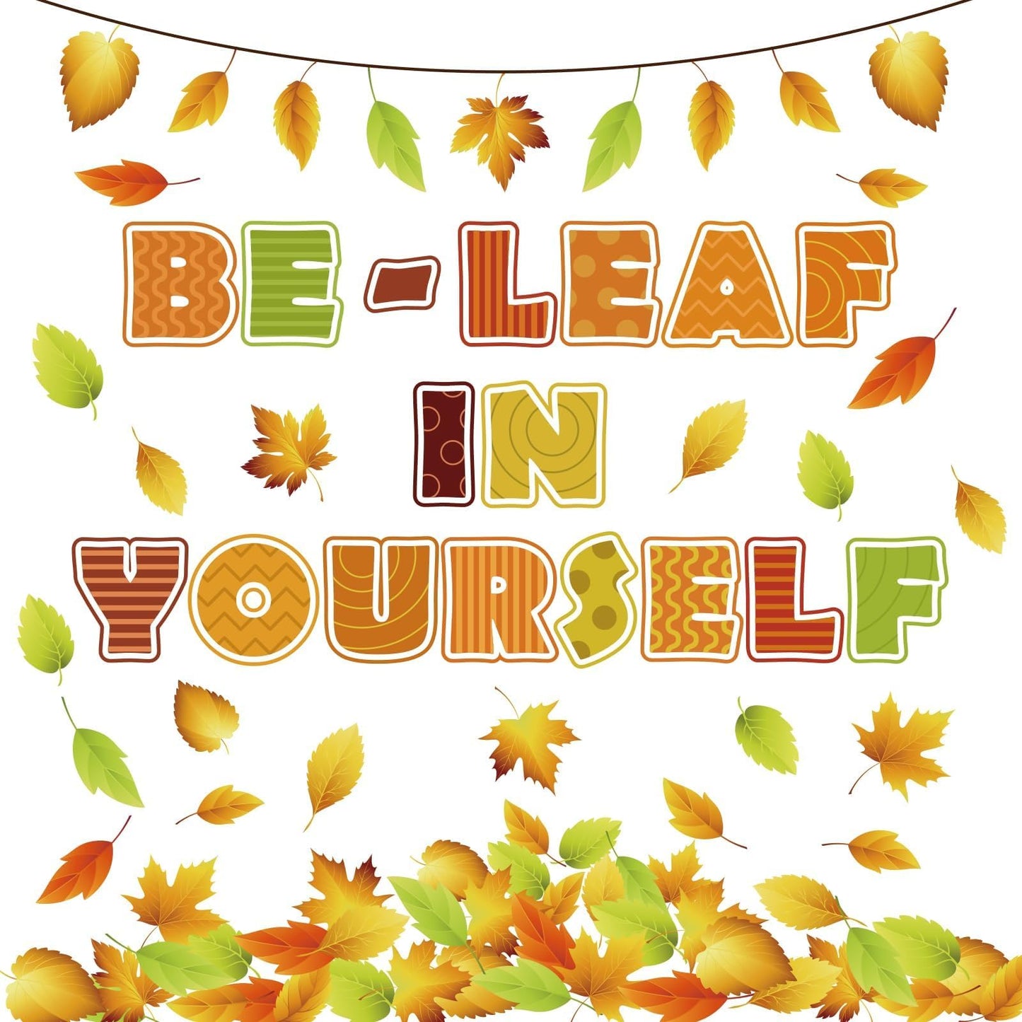 EggSun 112pcs Thanksgiving Fall Bulletin Board Decorations Maple Leaf 14x8in