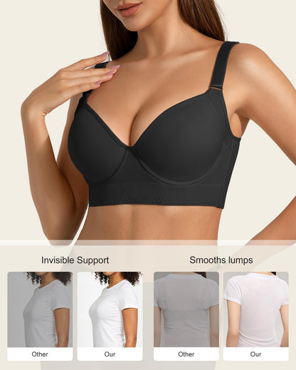QDN Supportive Push Up Strapless Bra Black Size 42C
