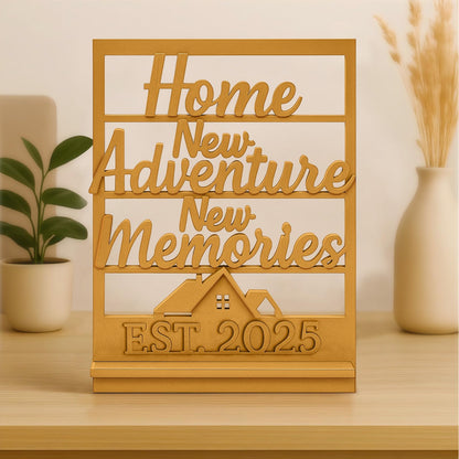 GoHoKi Housewarming Gift Farmhouse Wooden Sign Entry Table Decor New Home