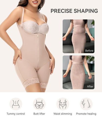 M MYODRESS Shapewear Tummy Control Fajas Body Shaper Stage 2 Tan Size L