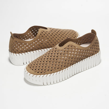 Project Cloud Loafers Lightweight Slip-On Non Slip Sneakers Beige Size 5.5