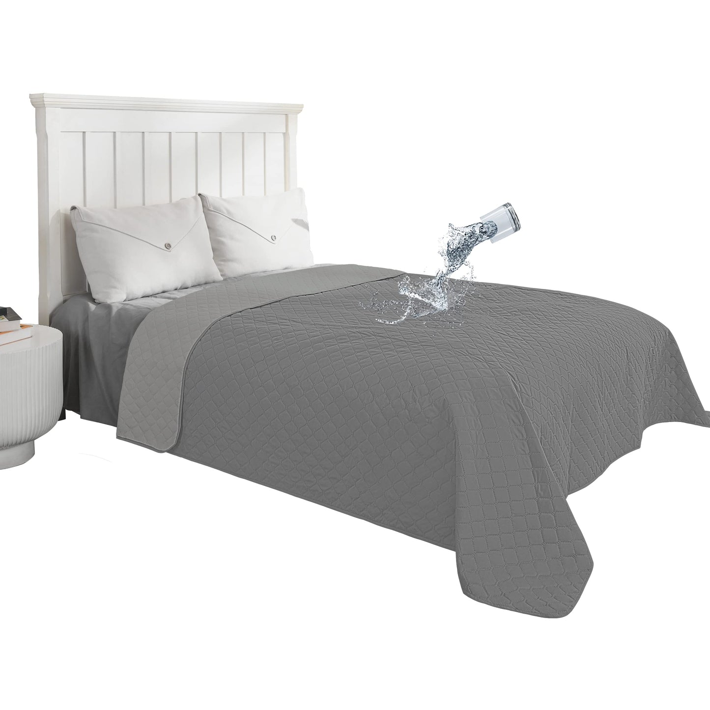 Easy-Going Waterproof Reversible Dog Bed Cover 68x86 Gray/Light Gray