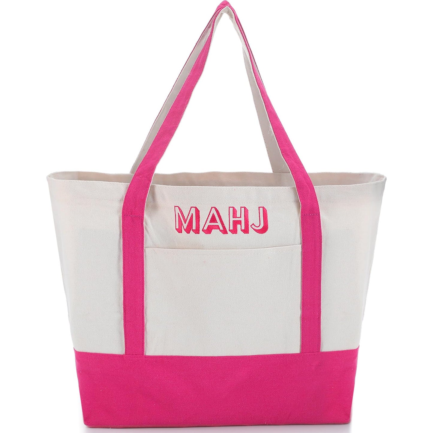 Sunnymove Extra Large American Mahjong Tile Bag Pink 25.2x14.17x9.06 in