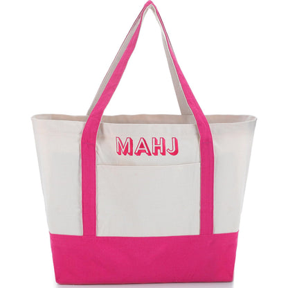 Sunnymove Extra Large American Mahjong Tile Bag Pink 25.2x14.17x9.06 in