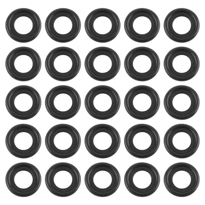 leechio 25 PCS Automotive Oil Drain Plug Gasket M14 Rubber Seal Black