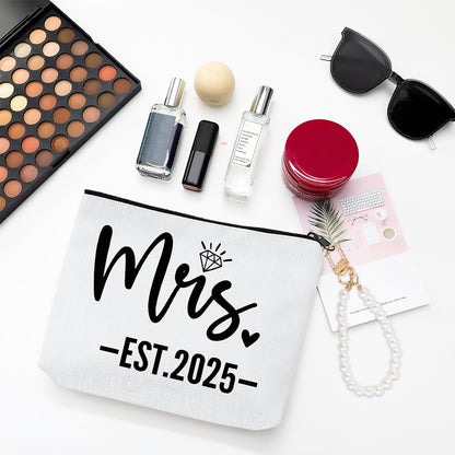 Cyntan Mrs Makeup Bag Bridal Shower Engagement Wedding Bachelorette Gift
