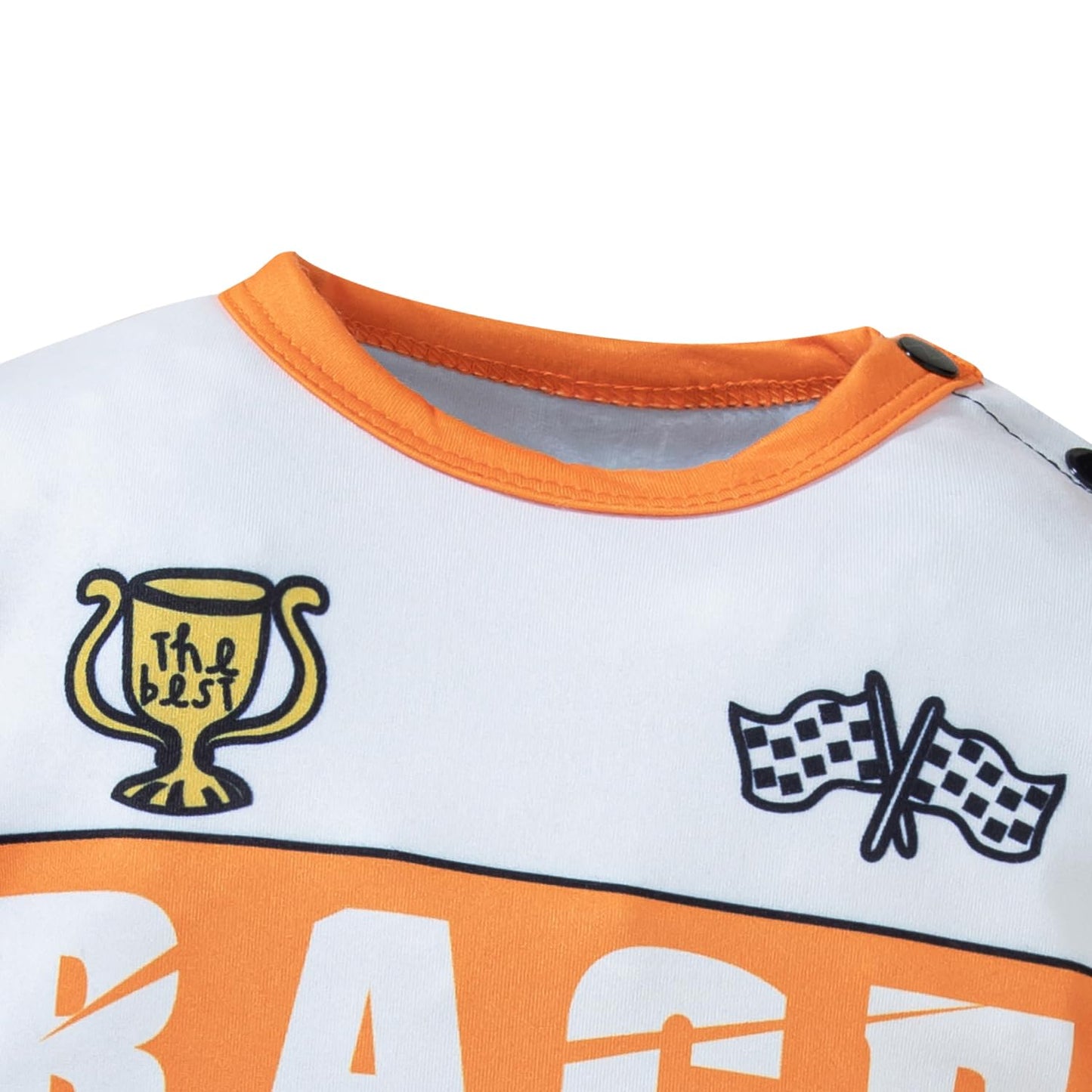 Yruiz Toddler Halloween Race Car Driver Costume Outfit Hat Orange Size 18-24M