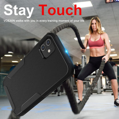 VOEAIN iPhone 11 Case 6.1" Hard PC+TPU Shockproof Black
