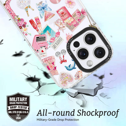 ChiCaseVer iPhone 13 Case Coastal Romance Pink TPU Slim Military-Grade