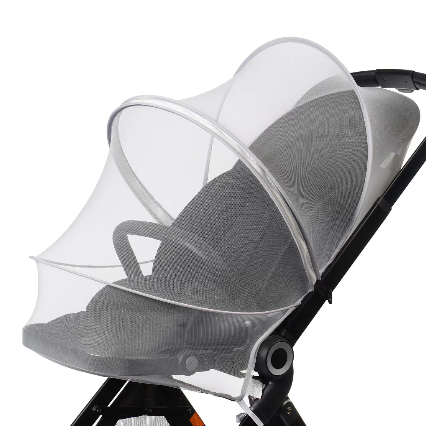 DUSHARKFUN Baby Mosquito Net Double Zipper Bassinet Stroller Cover White