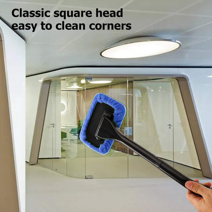 POPDA Car Windshield Cleaner Tool Detachable Handle 5 Pads 30ml Sprayer