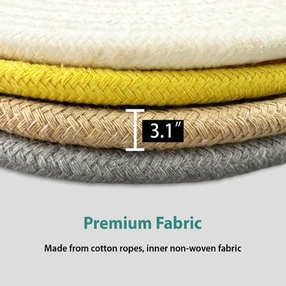 UKJENT Cotton Trivet Mats 4 Pcs Heat Resistant Pot Holders 7" & 9" Multi Color