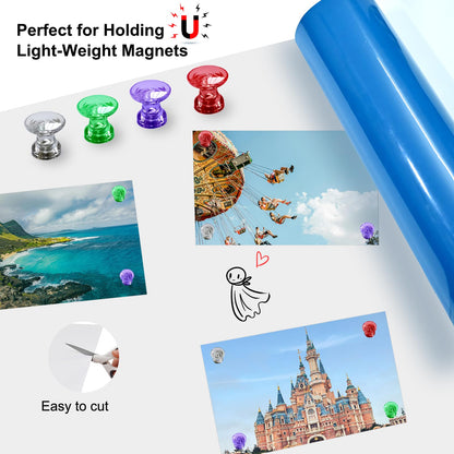 JINGZHAN Self Adhesive Magnetic Sheet 12x17 White 2 Pack Dry Erase Board