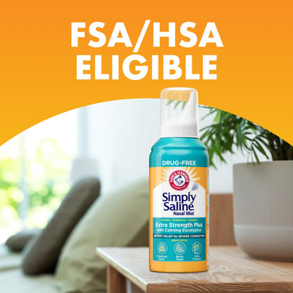 ARM & Hammer Simply Saline Extra Strength Plus Eucalyptus Nasal Mist 4.6 oz