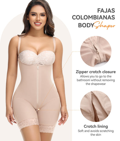 M MYODRESS Shapewear Tummy Control Fajas Body Shaper Stage 2 Tan Size L