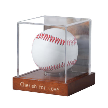 KASTANNY UV Protected Acrylic Baseball Display Case Clear Fits Official Size