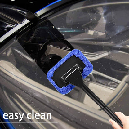 POPDA Car Windshield Cleaner Tool Detachable Handle 5 Pads 30ml Sprayer