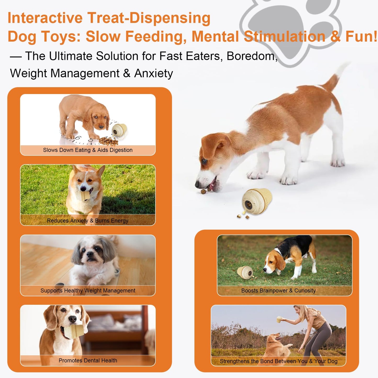 hwnguJ Durable Freezable Ice Cream Dog Toy for Aggressive Chewers