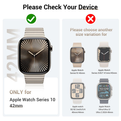 Tensea Apple Watch Series 10 Screen Protector Soft Film 2Pack 46mm 42mm