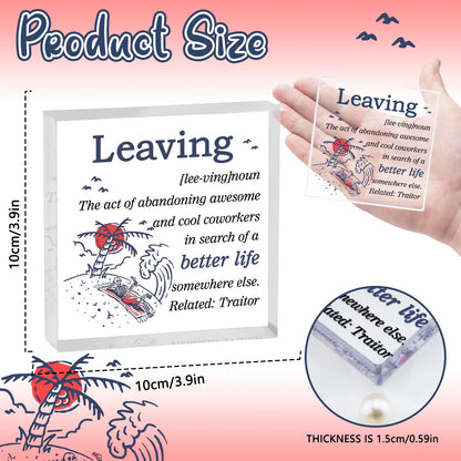 Yoxiumi Coworker Christmas Retirement Gifts Party Decorations Grey-Leaving