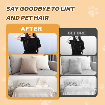 Kinhzrude Pet Hair Remover Gloves, Electrostatic, Reusable, 2 Pack