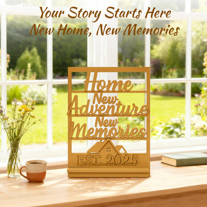 GoHoKi Housewarming Gift Farmhouse Wooden Sign Entry Table Decor New Home