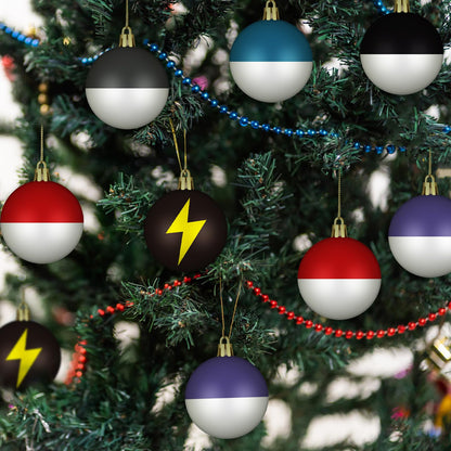 Rotatingpals 24pcs 2.4in Christmas Tree Ball Ornaments Lightning Color