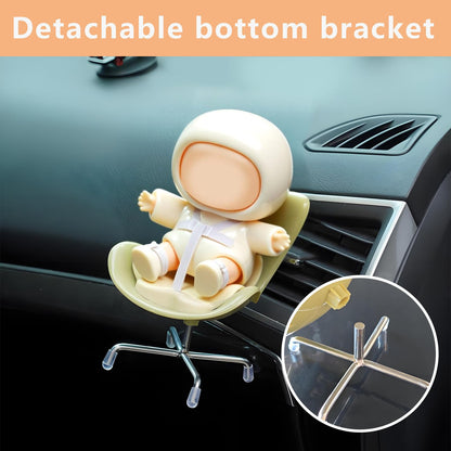 Bofiyma Car Seat for Doll 3-in-1 Vent Clip Aroma Diffuser Green 15-17cm
