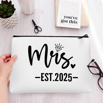 Cyntan Mrs Makeup Bag Bridal Shower Engagement Wedding Bachelorette Gift