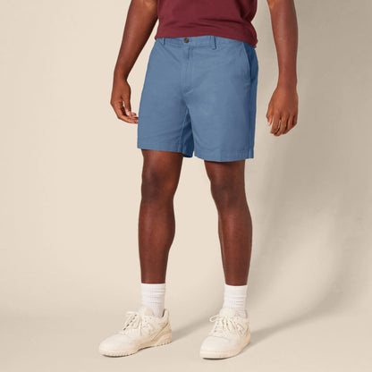 Amazon Essentials Men's Slim-Fit 7" Chino Shorts Deep Blue Size 30