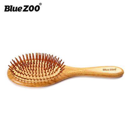 Pointed BlueZOO Massage Air Cushion Airbag Comb Bamboo Bristle Needle Comb Hairdressing Wood Comb