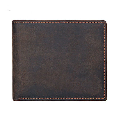 Vintage Crazy Horse Skin Men's Wallet