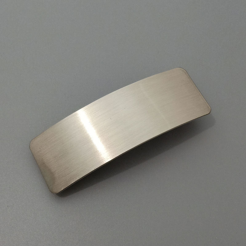 Brushed Metal Barrettes Normcore Ponytail Clip