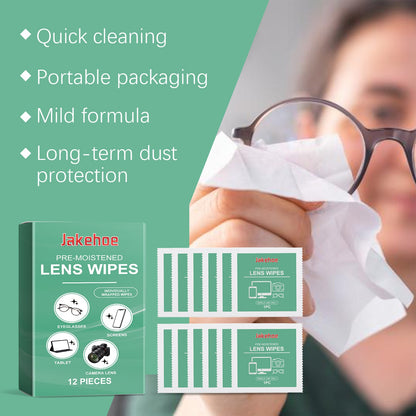 Lens Cleaning Wipes Eyeglass Screen Wipes Individual Package Carry Cleaning Wipes With You