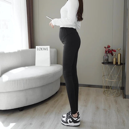 Pregnant Women's Pants Leggings Large Adjustable Barbie Pants High Elastic High Waist Outer Wear