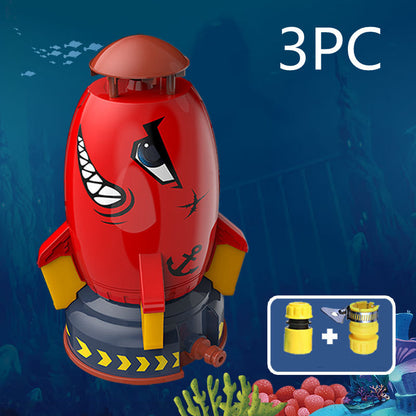Rocket Launcher Toys Outdoor Rocket Water Pressure Lift Sprinkler Toy  Interaction In Garden Lawn Water Spray Toys For Kids Summer Gadgets