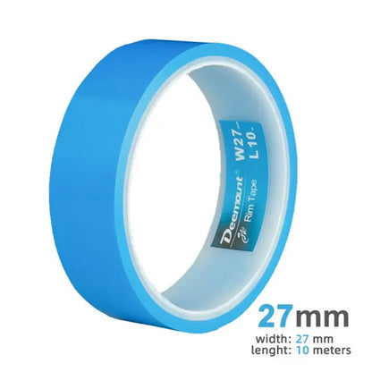 Tensilized Strapping Tape for Tubeless Bicycle Rims, 9.14m long, widths of 23/25/27/29/32/34mm, good residue-holding.